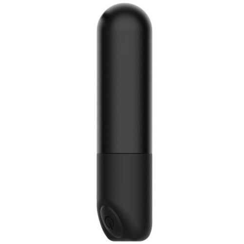 Черный мини-вибратор Rick с пультом - 8,6 см. (черный)