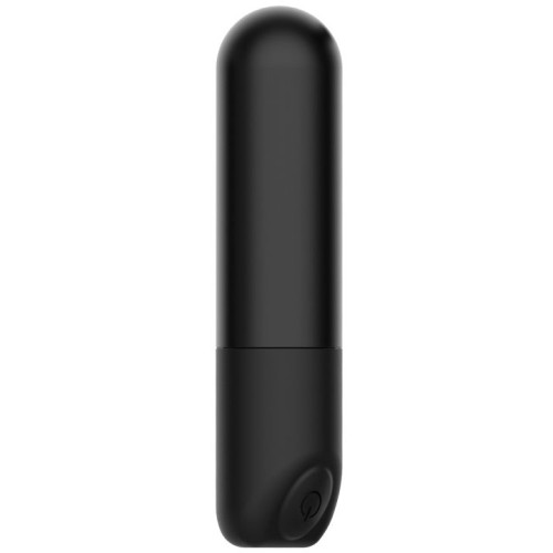 Черный мини-вибратор Rick с пультом - 8,6 см. (черный)