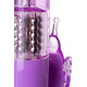 Фиолетовый вибратор High-Tech fantasy с бабочкой для клитора - 22,4 см. (фиолетовый)
