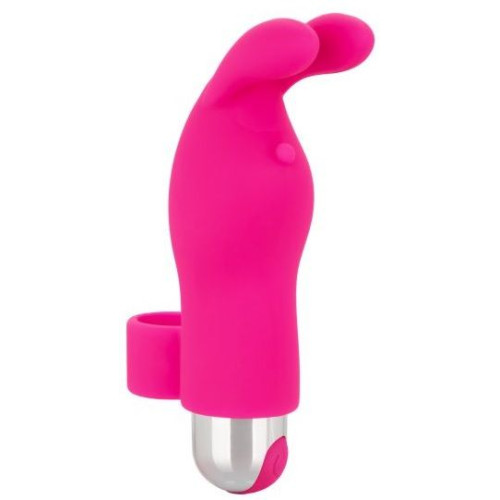 Розовая пулька-насадка на палец Finger Bunny - 8,25 см. (розовый)