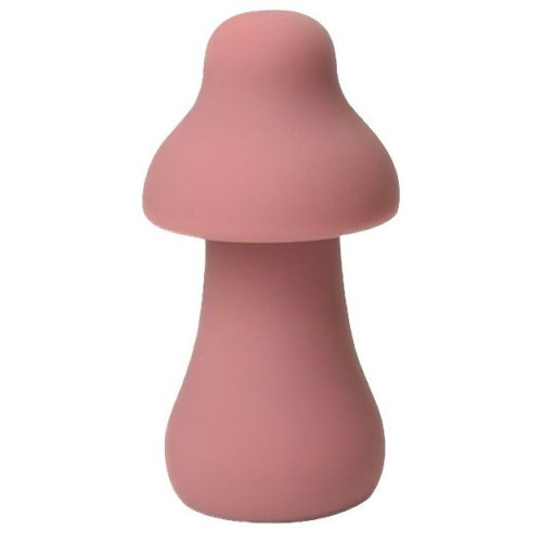 Розовый перезаряжаемый клиторальный стимулятор-грибочек Protruding Mushroom (розовый)