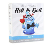 Стимулирующий презерватив-насадка Roll & Ball Classic (прозрачный)