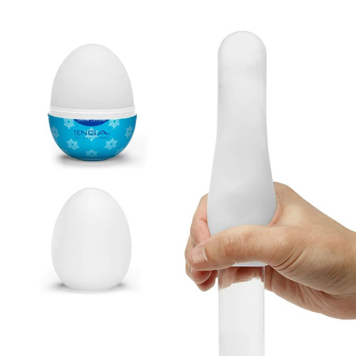 Мастурбатор-яйцо Snow Crystal (прозрачный)