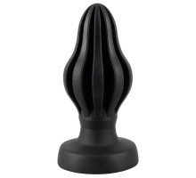 Черная анальная пробка Super Soft Butt Plug - 11,1 см. (черный)