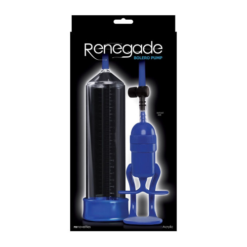 Прозрачно-синяя вакуумная помпа Renegade Bolero Pump (синий)