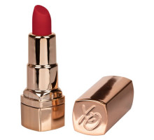 Золотистый вибратор-помада с красным мягким кончиком Hide & Play Rechargeable Lipstick (золотистый)