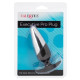 Серебристо-черная анальная пробка Executive Pro Plug - 12,75 см. (серебристый с черным)