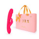 Ярко-розовый реалистичный вибратор-кролик JRX - 25 см. (ярко-розовый)