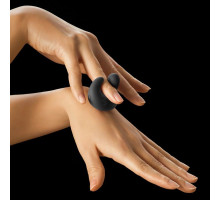 Вибростимулятор-уточка Lov Finger в комплекте с возбуждающим гелем (черный)