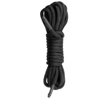 Черная веревка для бондажа Easytoys Bondage Rope - 5 м. (черный)