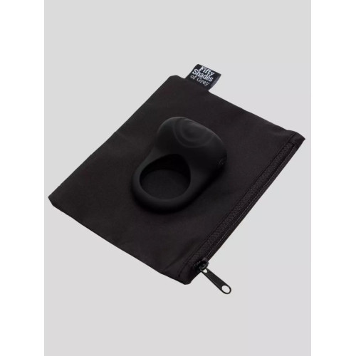 Черное эрекционное виброкольцо Sensation Rechargeable Vibrating Love Ring (черный)