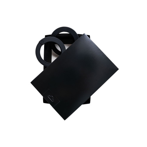 Черные силиконовые наручники  Штучки-дрючки (черный)