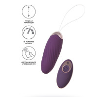 Фиолетовое виброяйцо с имитацией фрикций Bumpy (фиолетовый)