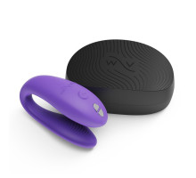 Фиолетовый вибромассажер для пар We-Vibe Sync Go (голубой)