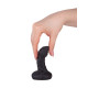 Чёрный плаг-массажёр для простаты - 7,2 см. (черный)
