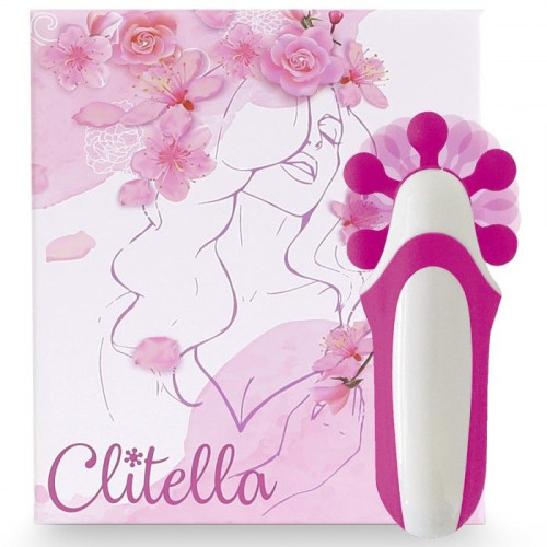 Розовый оросимулятор Clitella со сменными насадками для вращения (розовый)