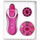 Розовый оросимулятор Clitella со сменными насадками для вращения (розовый)