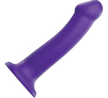 Фиолетовый фаллоимитатор-насадка Strap-On-Me Dildo Dual Density size L - 19 см. (фиолетовый)