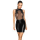 Обворожительное облегающее платье с вышивкой (черный|XL)