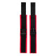 Красно-черные велюровые оковы Anonymo (красный с черным)