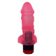 Розовый гелевый вибратор-реалистик - 16,5 см. (розовый)