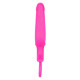 Розовая силиконовая пробка с прорезью Silicone Groove Probe - 10,25 см. (розовый)