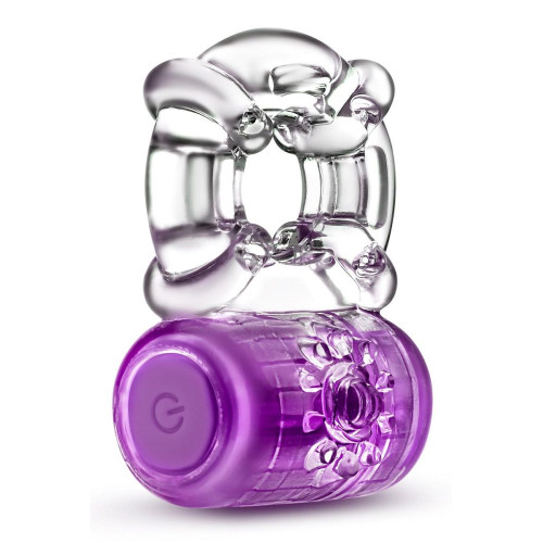 Фиолетовое эрекционное виброкольцо One Night Stand Vibrating C-Ring (фиолетовый)