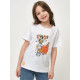 Детская футболка с принтом Moon (белый|128-134)