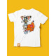 Детская футболка с принтом Moon (белый|128-134)