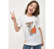 Детская футболка с принтом Moon (белый|140-146)