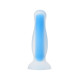 Голубая, светящаяся в темноте анальная втулка Namor Glow - 12,5 см. (синий)