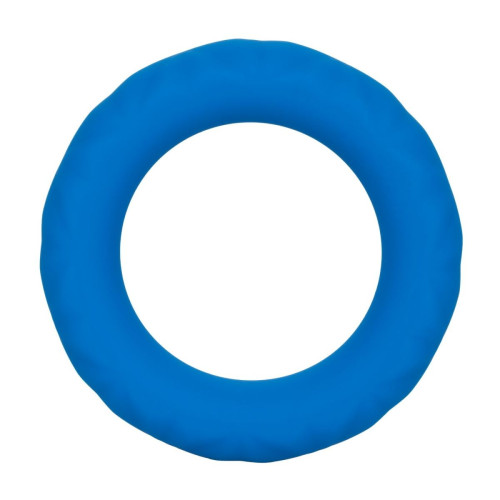 Синее эрекционное кольцо Link Up Ultra-Soft Max (синий)