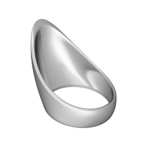 Малое каплевидное эрекционное кольцо TEARDROP COCKRING (серебристый)