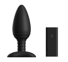 Чёрная вибровтулка NEXUS ACE LARGE с дистанционным управлением - 14 см. (черный)