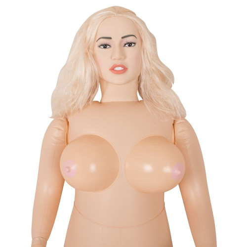 Надувная секс-кукла с анатомическим лицом и конечностями Juicy Jill (телесный)