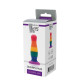 Разноцветная анальная пробка COLOURFUL PLUG - 10,5 см. (разноцветный)