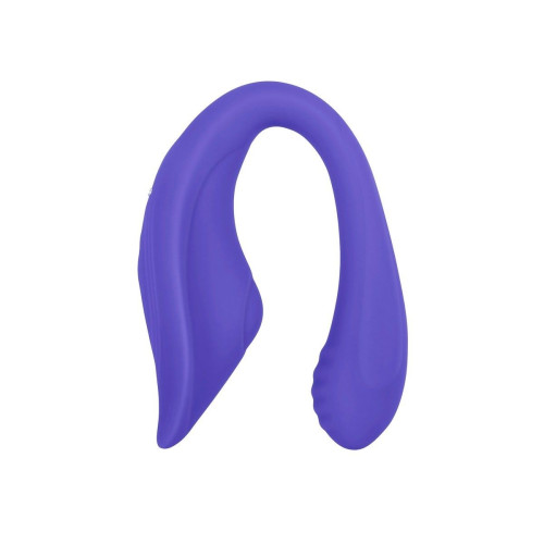 Фиолетовый гибкий вибростимулятор с пультом ДУ Anywhere Vibe (фиолетовый)
