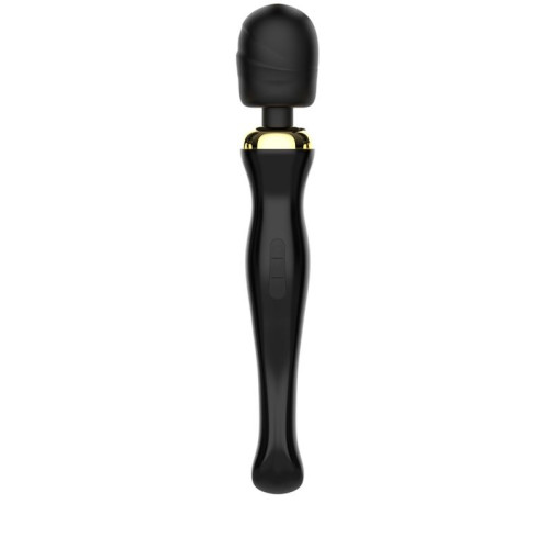 Черный вибратор Oscar - 32,2 см. (черный)