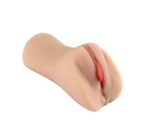 Телесный мастурбатор-вагина с пышными половыми губами (телесный)