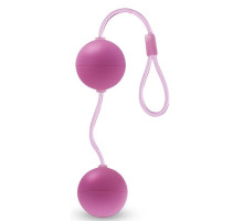 Розовые вагинальные шарики Bonne Beads (розовый)