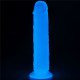 Прозрачный, светящийся в темноте фаллоимитатор Lumino Play Dildo - 21 см. (прозрачный)