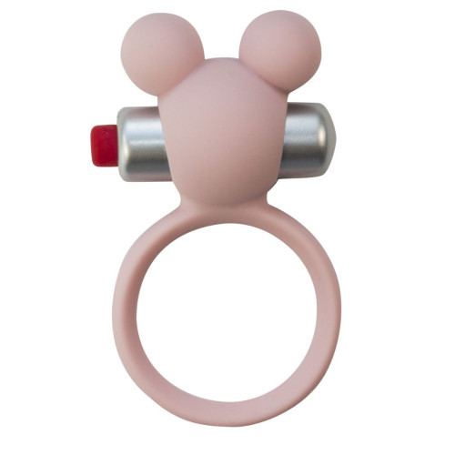 Розовое эрекционное виброколечко Emotions Minnie Light pink (розовый)