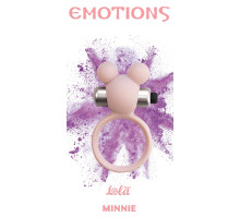 Розовое эрекционное виброколечко Emotions Minnie Light pink (розовый)