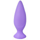 Фиолетовая анальная силиконовая пробка Mojo - 11 см. (фиолетовый)