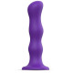 Фиолетовая насадка Strap-On-Me Dildo Geisha Balls size M (фиолетовый)