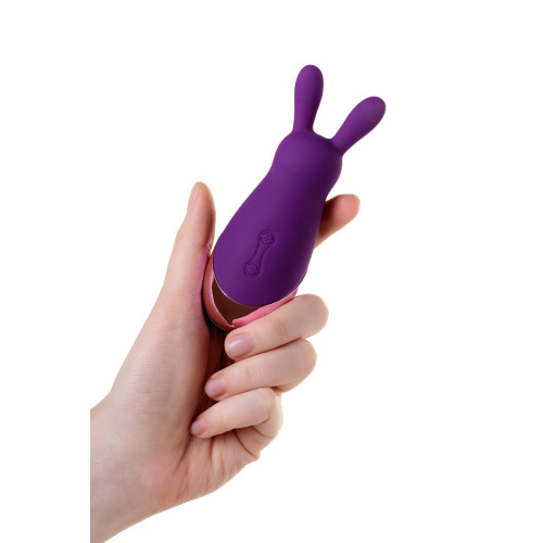 Фиолетовый стимулятор эрогенных зон Eromantica BUNNY - 12,5 см. (фиолетовый)
