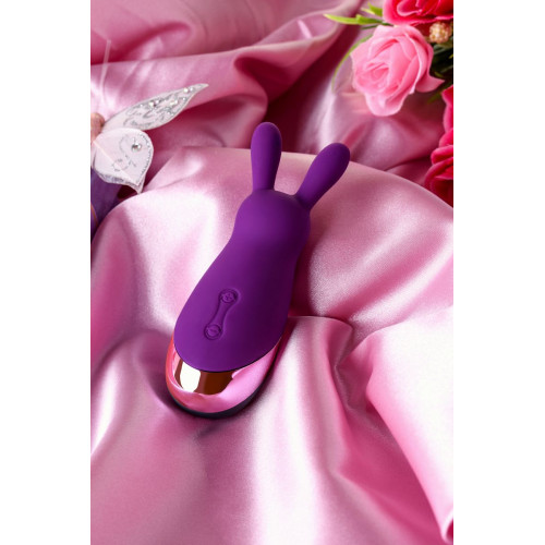 Фиолетовый стимулятор эрогенных зон Eromantica BUNNY - 12,5 см. (фиолетовый)