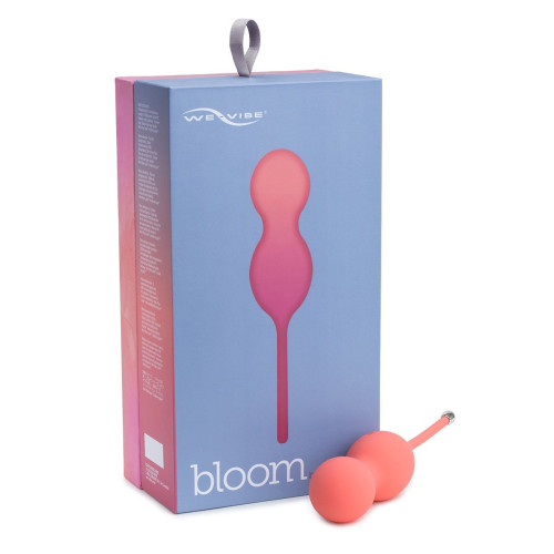 Коралловые вагинальные шарики с вибрацией Bloom (красный)