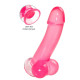 Розовый реалистичный фаллоимитатор Fush - 18 см. (розовый)