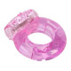 Толстое розовое эрекционное кольцо с вибратором (розовый)